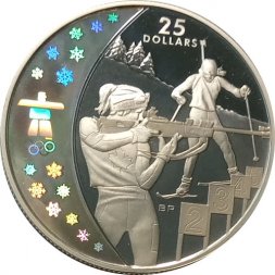 Канада 25 долларов 2007 год - XXI зимние Олимпийские Игры, Ванкувер 2010 - Биатлон