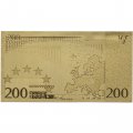 Сувенирная банкнота Евросоюз 200 евро 2002 год (золотые) - UNC