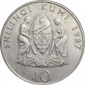 Танзания 10 шиллингов 1987 год