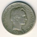 Колумбия 20 сентаво 1951 год