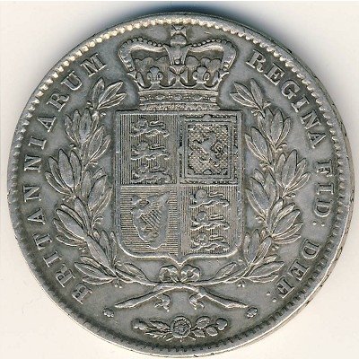 Великобритания 1 крона 1844 год
