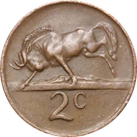 ЮАР 2 цента 1974 год