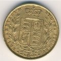 Великобритания 1 соверен 1864 год