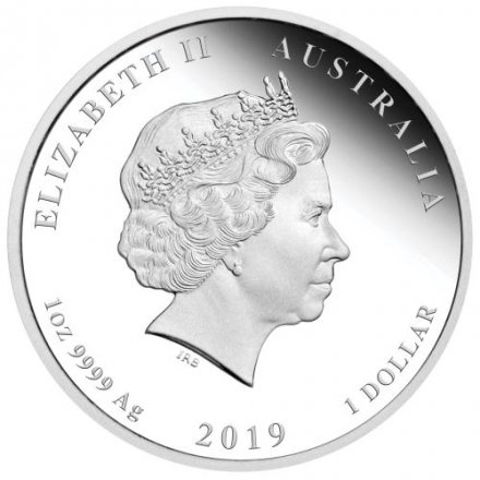 Австралия 1 доллар 2019 год - Лунный календарь. Год Свиньи