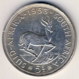 ЮАР 5 шиллингов 1953 год