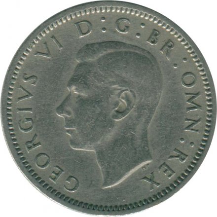 Великобритания 6 пенсов 1951 год - Король Георг VI