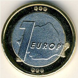 Румыния 1 евро 2004 год