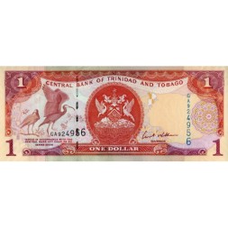 Тринидад и Тобаго 1 доллар 2006 год - Красный ибис. Здание банка UNC