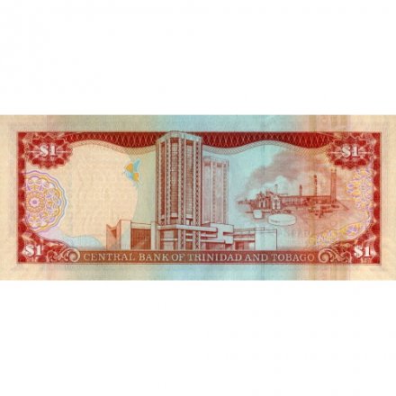 Тринидад и Тобаго 1 доллар 2006 год - Красный ибис. Здание банка UNC
