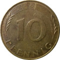 ФРГ 10 пфеннигов 1971 год - G