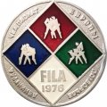 Значок Чемпионат Европы по борьбе. Ленинград. FILA 1976