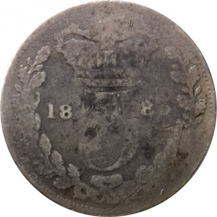 Великобритания 3 пенса 1883 год