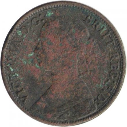 Великобритания 1 фартинг 1866 год