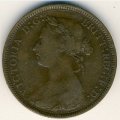 Великобритания 1/2 пенни 1888 год