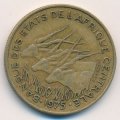 Центральная Африка 25 франков 1975 год
