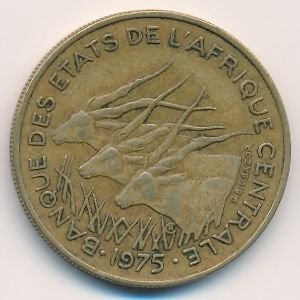 Центральная Африка 25 франков 1975 год