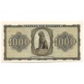 Греция 1000 драхм 1942 год - Портрет женщины. Амфиполийский лев - UNC-