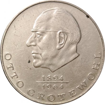 ГДР 20 марок 1973 год - Отто Эмиль Франц Гротеволь