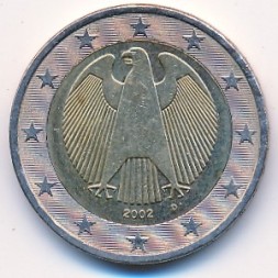 Монета Германия 2 евро 2002 год - "D" - Мюнхен