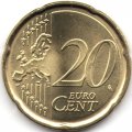 Португалия 20 евроцентов 2010 год - Королевская печать