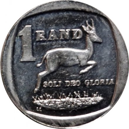 ЮАР 1 рэнд 1999 год - Спрингбок (антилопа-прыгун)