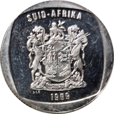 ЮАР 1 рэнд 1999 год - Спрингбок (антилопа-прыгун)