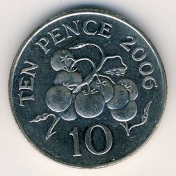 Гернси 10 пенсов 2006 год