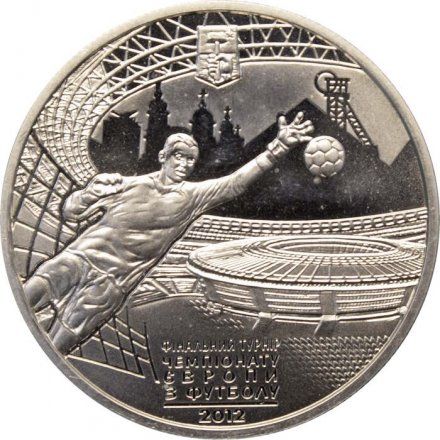 Украина 5 гривен 2011 год - Евро 2012 - Донецк
