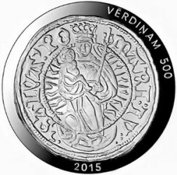 Латвия 5 евро 2015 год - 500 лет ливонскому фердингу