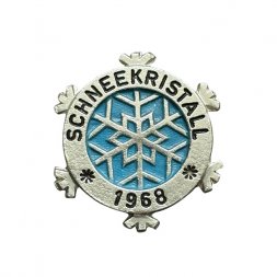 Значок ГДР. Schneekristall 1968. Снежинка
