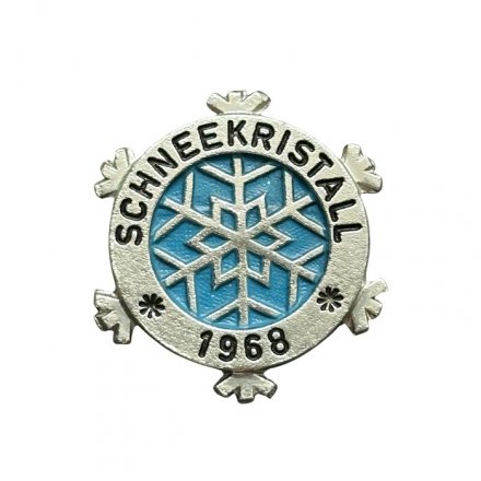 Значок ГДР. Schneekristall 1968. Снежинка