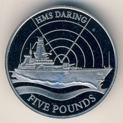 Гернси 5 фунтов 2009 год