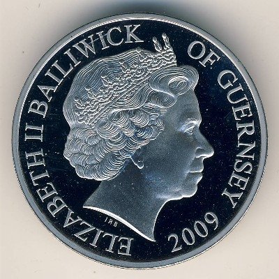 Гернси 5 фунтов 2009 год