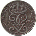 Швеция 1 эре 1945 год - Король Густав V