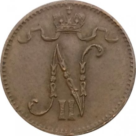 Финляндия 1 пенни 1915 год - XF