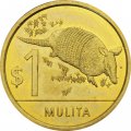 Уругвай 1 песо 2011 год - Девятипоясный броненосец