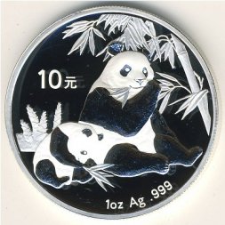 Китай 10 юаней 2007 год - Панда