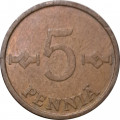 Финляндия 5 пенни 1973 год
