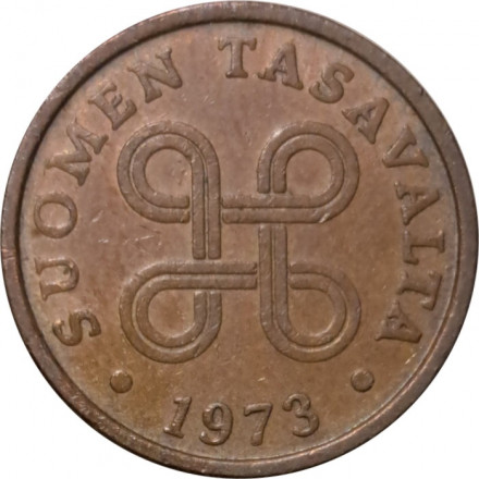 Финляндия 5 пенни 1973 год