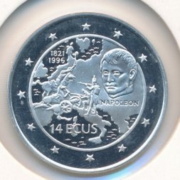 Гибралтар 14 экю 1996 год