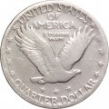 США 25 центов (1/4 доллара) 1926 год (без отметки монетного двора) - Стоящая Свобода Квотер