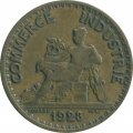 Франция 1 франк 1923 год
