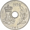 Дания 25 эре 1975 год - Королева Маргрете II