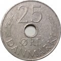 Дания 25 эре 1975 год - Королева Маргрете II