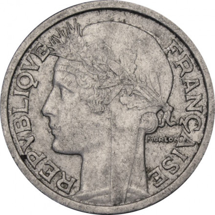 Франция 2 франка 1948 год (без отметки МД)