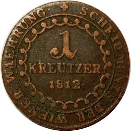 Австрия 1 крейцер 1812 год (G)
