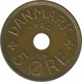 Дания 5 эре 1930 год - Король Кристиан X