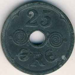 Дания 25 эре 1941 год