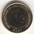 Дания 20 крон 2007 год - Башня Ратуши. Копенгаген