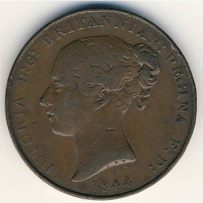 Джерси 1/13 шиллинга 1844 год